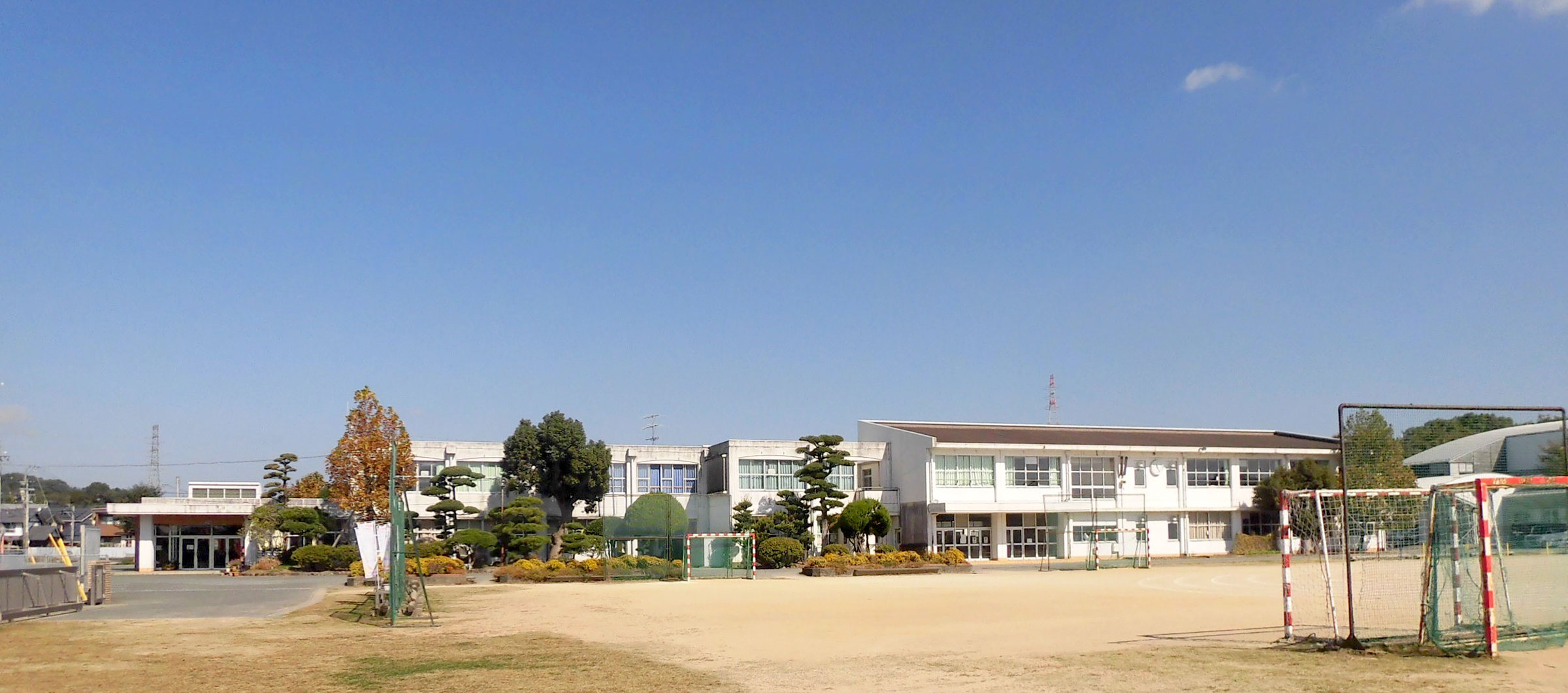 松橋小学校の校庭